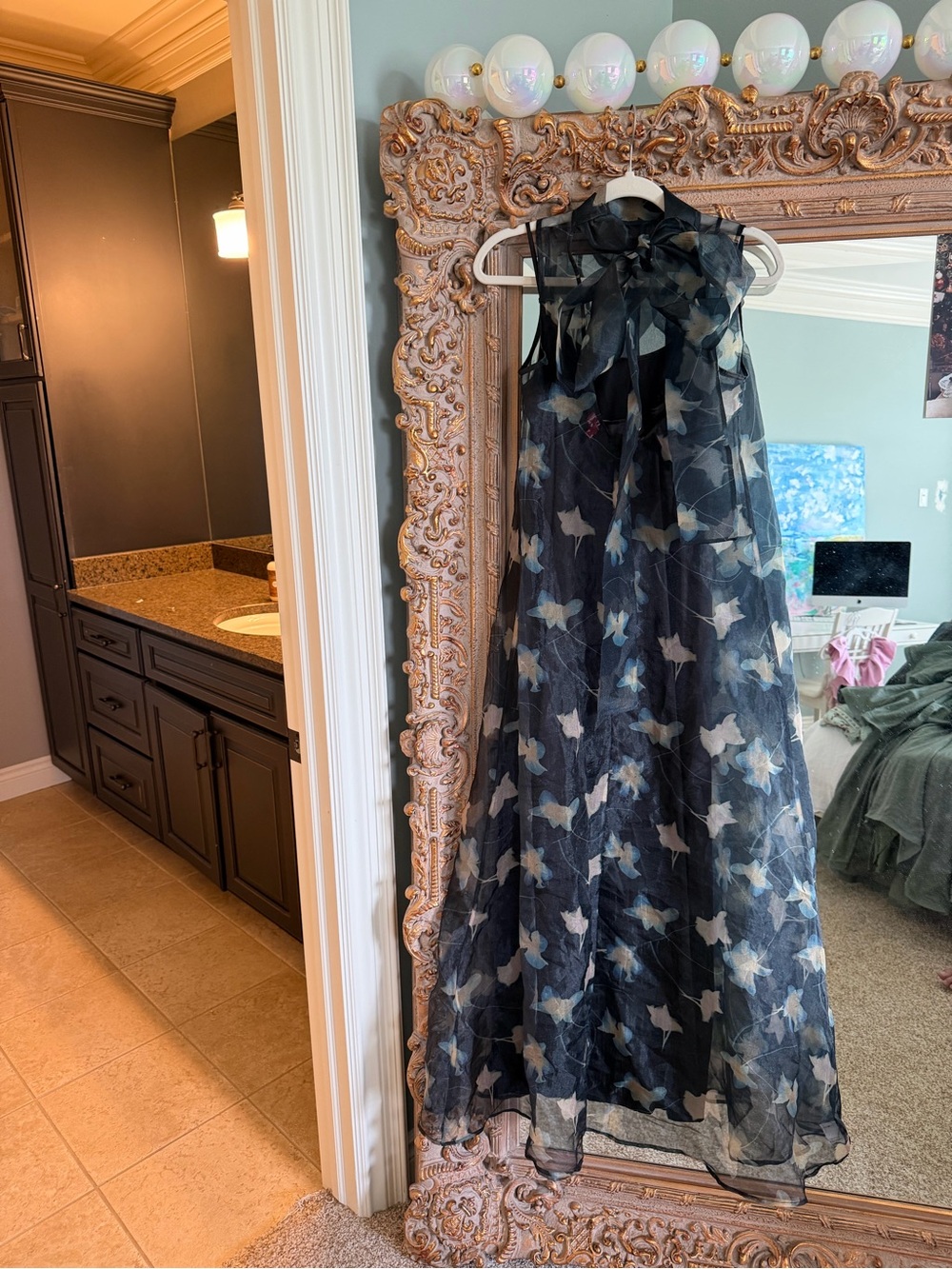 STAUD 🌚 ALBEE Maxi Dress in Botanical Shadows - Picture 7 of 9